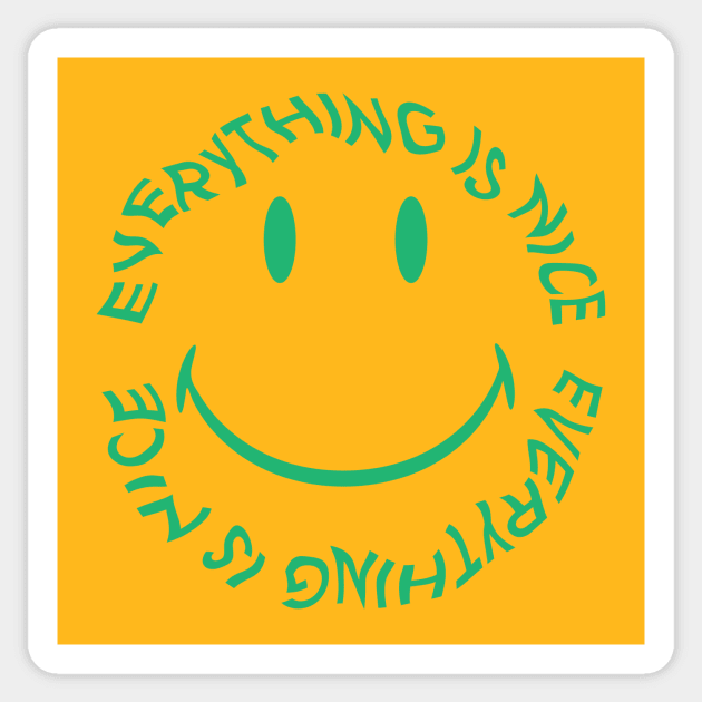 Everything is nice Sticker by Young at heart